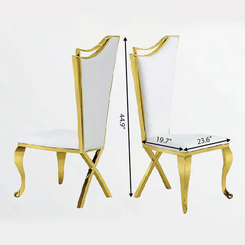 Stainless Steel Dining Chair with PU Material - view 5