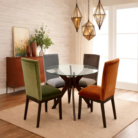 GLASS TOP DINING TABLE - view 2
