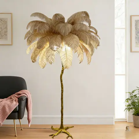 Ostrich Feather Floor Lamp · 282 - view 4