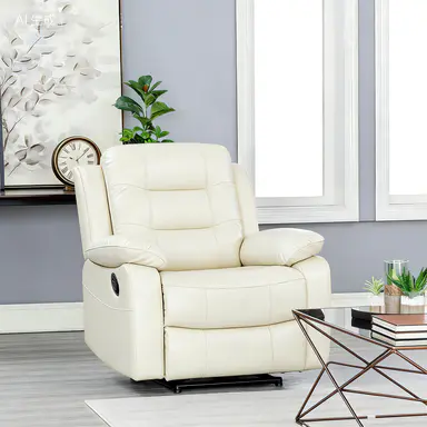 Dawn Cozy Ivory Power Reclining Sofa Set · 274 - Modern Living Room Sets