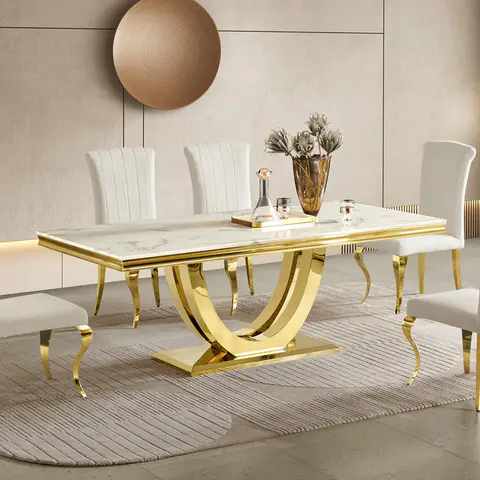 Mesa de comedor moderna de mármol · 493 - vista 1