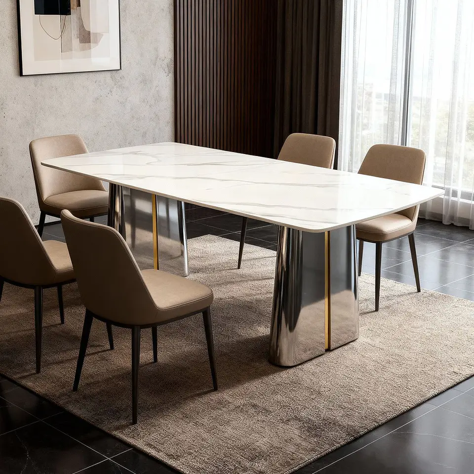 Rock plate dining table · 435