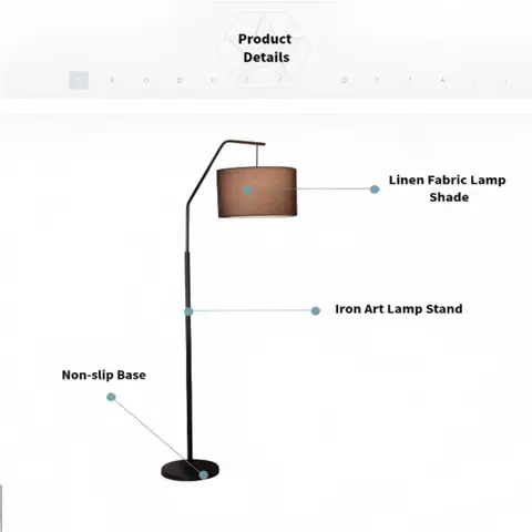 Modern Crescent Floor Lamp - view 5